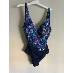 Seekers Essentials Australia One Piece Swimsuit Plus Sz 20 Tropical NWT